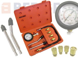 Compression Tester with Quick Disconnect for Petrol Engines